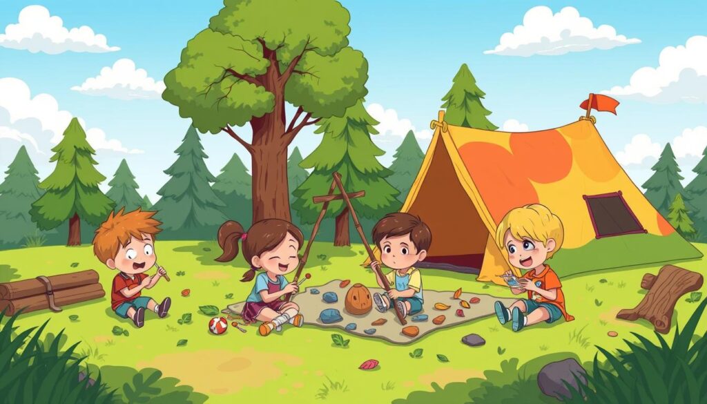 come intrattenere i bambini in campeggio