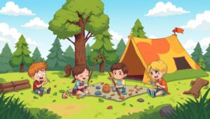 come intrattenere i bambini in campeggio